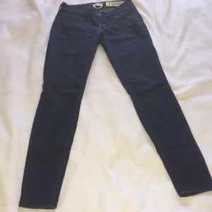 Dark wash skinny jeans